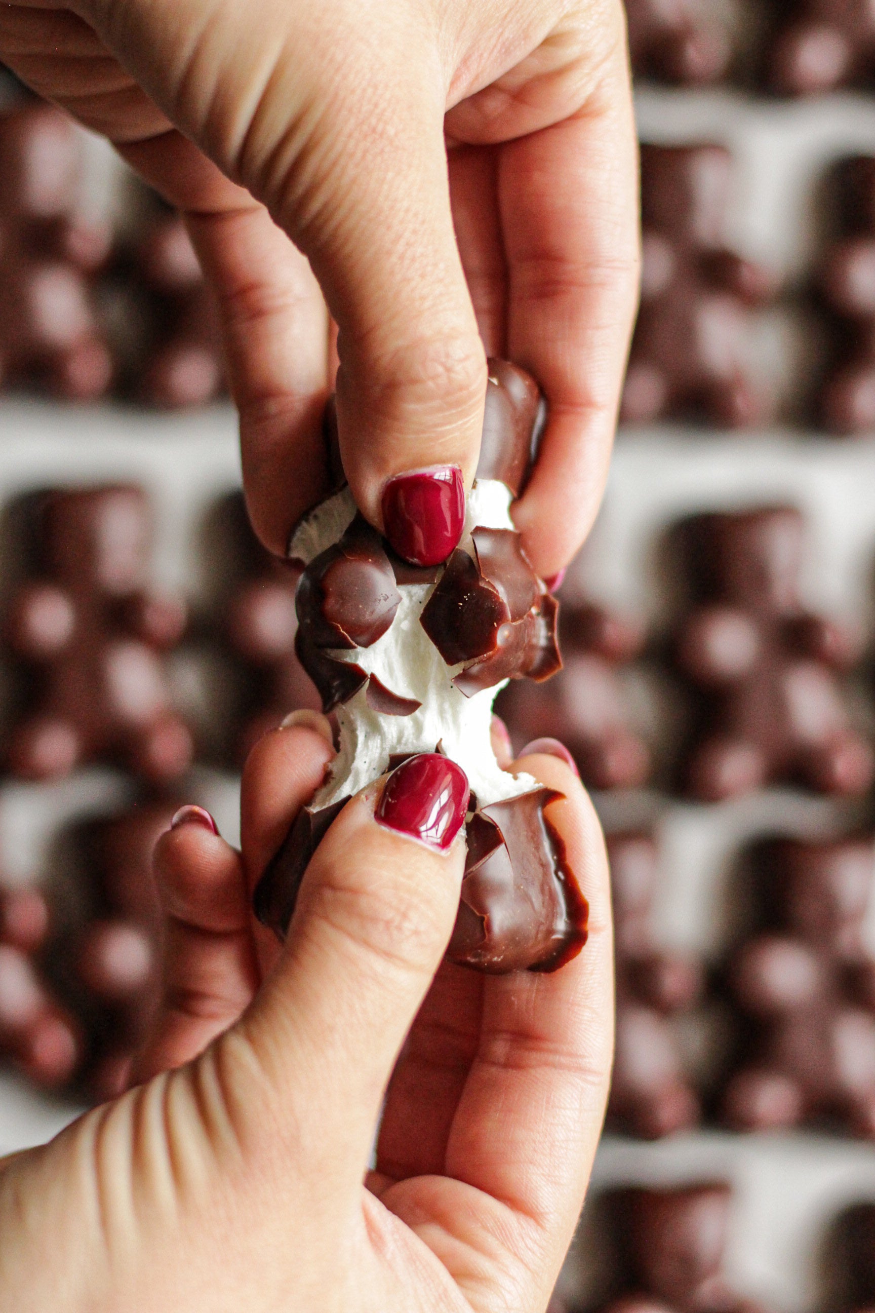 Ourson guimauve chocolat noir ou lait