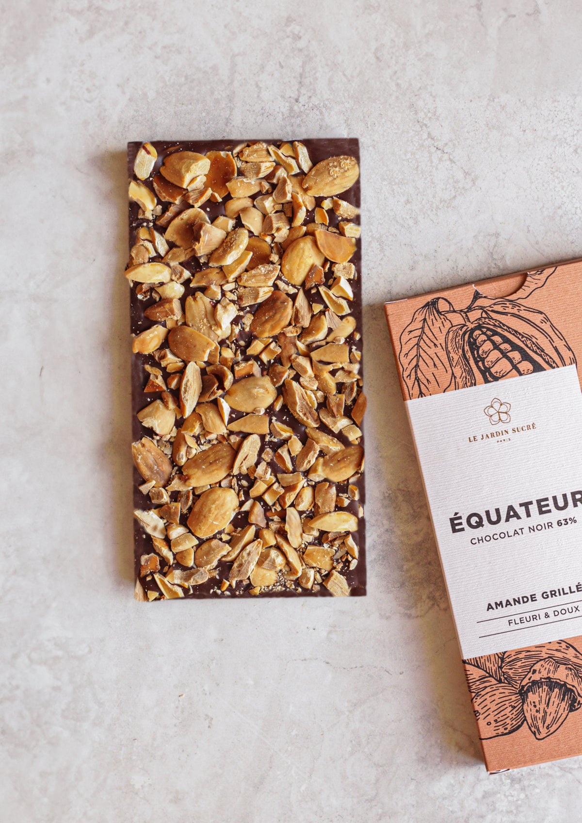 Tablette Chocolat Noir et Amandes grillées