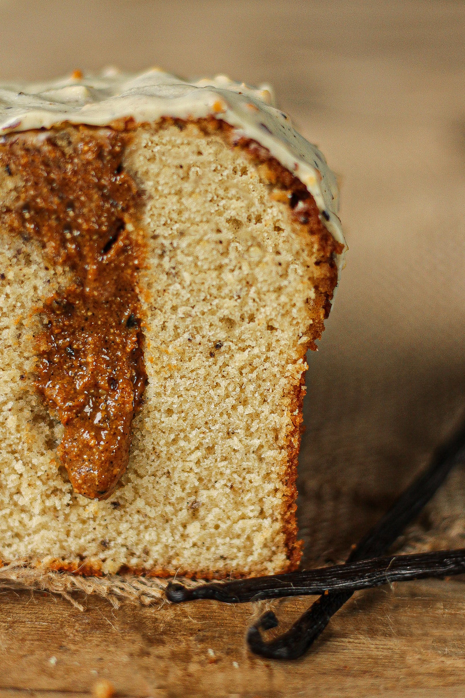 cake praliné vanille